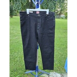 Wrangler Regular Straight Leg Black Jeans - Stretch - Mens size 38 x 30 NEW